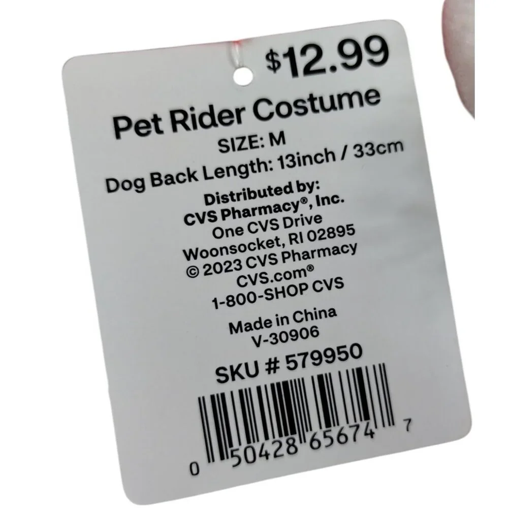 Santa Pet Rider Costume For Medium Dogs Plush Santa Claus Outfit